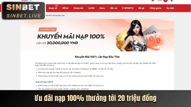 Giao diện trang chủ W88Sports với nút đăng ký